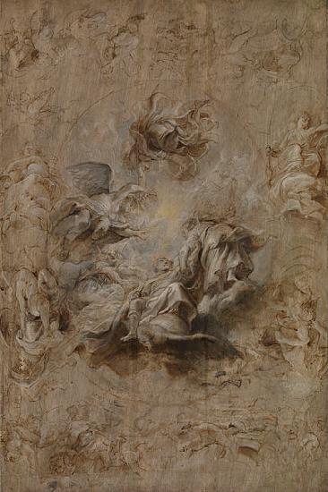 Peter Paul Rubens Multiple Sketch for the Banqueting House Ceiling